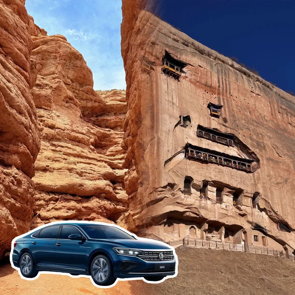 Pingshan Lake Grand Canyon Tour, Mati Temple Zhangye