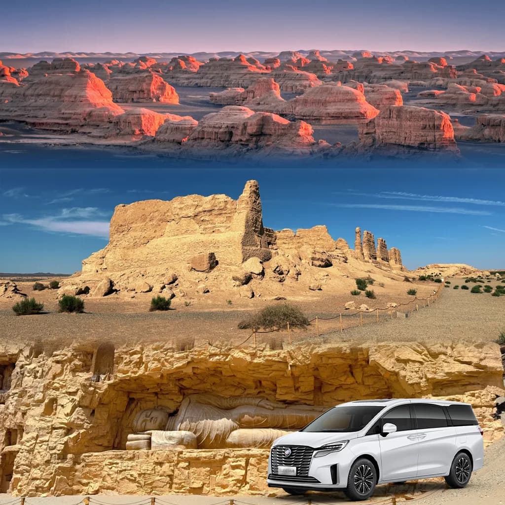 Dunhuang Yumen Pass Tour - Yadan Sunset by Car