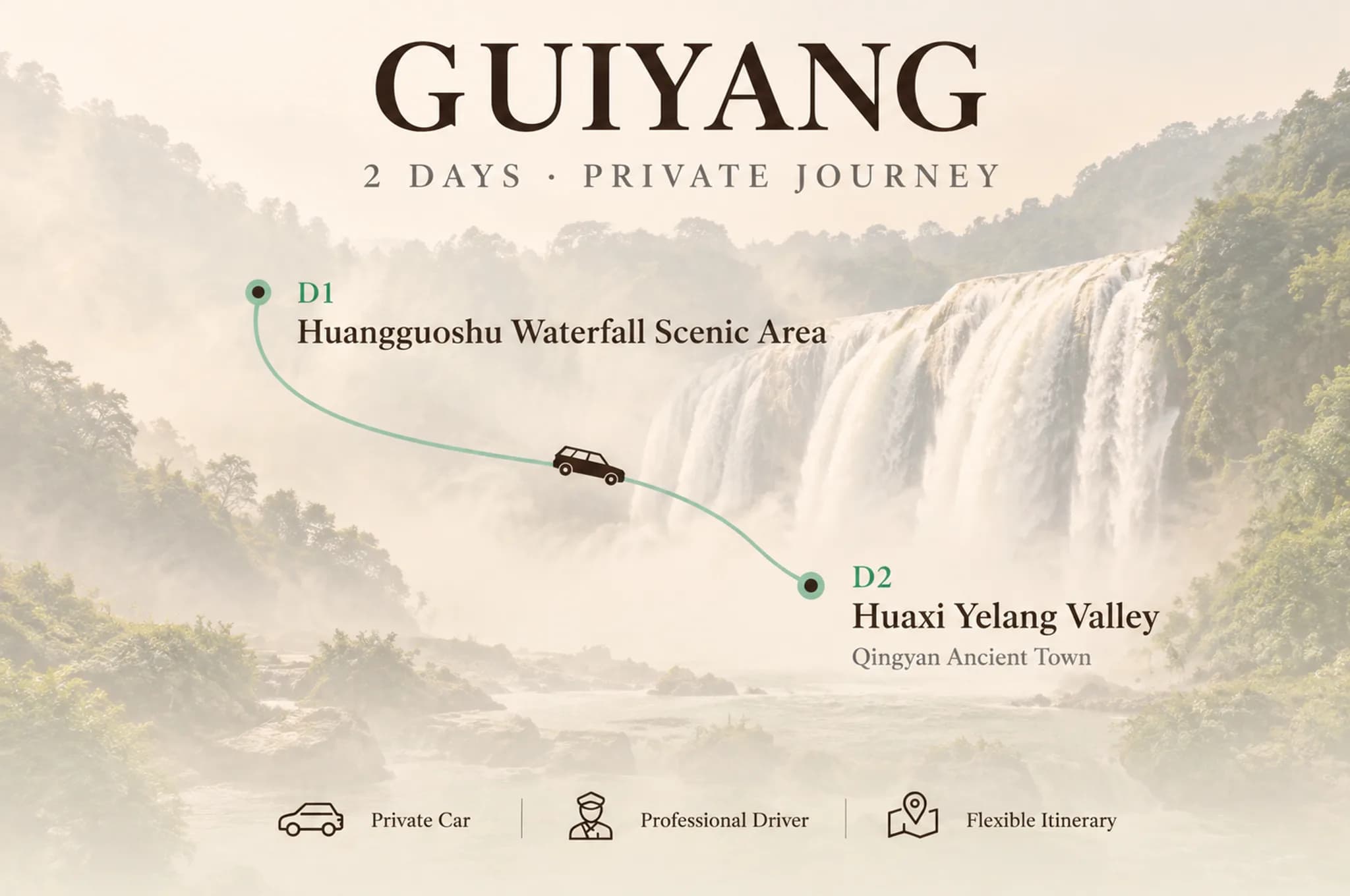 2-Day Guizhou Private Car Charter with Driver